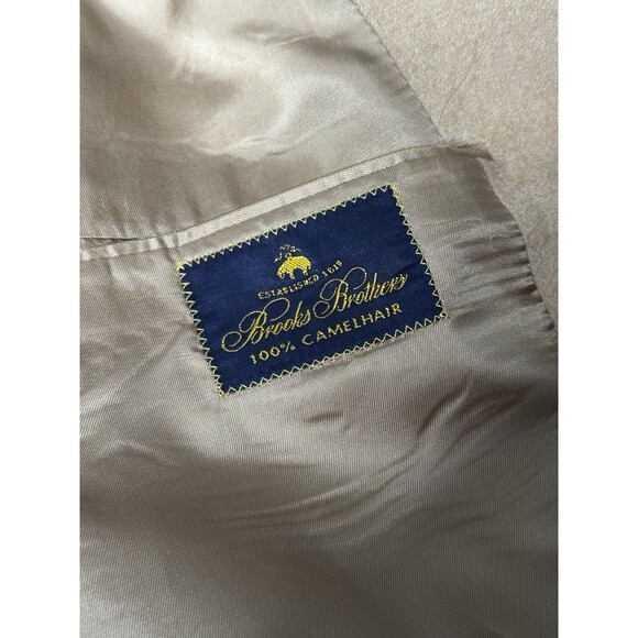 Vintage Brooks Brothers Camel Hair Sport Coat 44R Classic 2 Button Made In USA - Picture 5 of 11